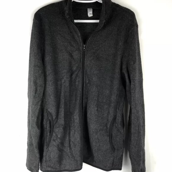 Alternative Men’s Grey Teddy Full Zip Jacket, Size Medium - Picture 1 of 2
